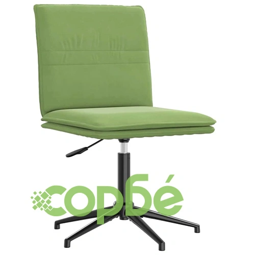 Луксозни трапезни столове от кадифе, 4 бр., светлозелени, регулируема височина ➤ топ цена ➤ sorbe.bg