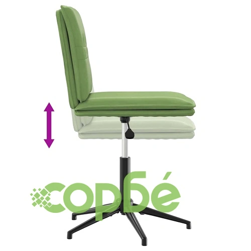 Луксозни трапезни столове от кадифе, 4 бр., светлозелени, регулируема височина ➤ топ цена ➤ sorbe.bg