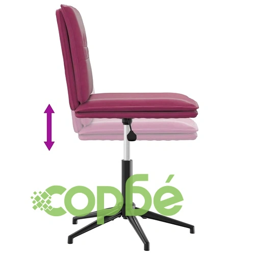 Луксозни Трапезни Столове, 4 бр, Виненочервено Кадифе, Регулируема Височина ➤ топ цена ➤ sorbe.bg