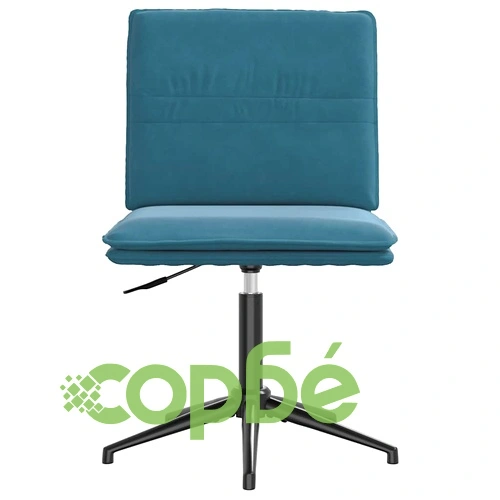 Луксозни Трапезни Столове от Синьо Кадифе, Комплект от 4 броя, Регулируема Височина ➤ топ цена ➤ sorbe.bg