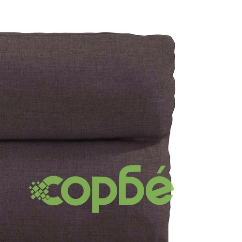 Трапезни столове, 6 бр, тъмнокафяви, полиестерен текстил с дървена рамка ➤ топ цена ➤ sorbe.bg