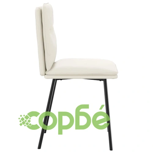 Трапезни столове от кадифе, 6 бр., кремави, 45 x 54 x 83 см ➤ топ цена ➤ sorbe.bg