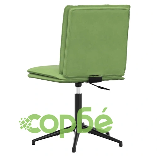 Луксозни Трапезни Столове от Кадифе, 6 бр, Светлозелени, Регулируема Височина ➤ топ цена ➤ sorbe.bg