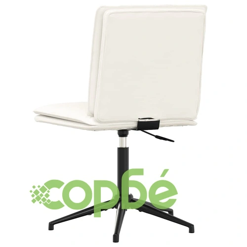 Луксозни Трапезни Столове от Кадифе, 6 бр., Кремави, Регулируема Височина ➤ топ цена ➤ sorbe.bg