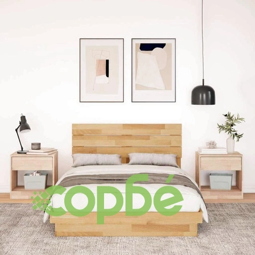 Рамка за легло от масивен дъб с табла 120x200 см без матрак ➤ топ цена ➤ sorbe.bg