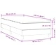 Луксозно Box Spring легло с матрак от кадифе в тъмнозелено 90x220 см