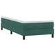 Луксозно Box Spring легло с матрак от кадифе в тъмнозелено 90x220 см