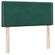 Box Spring легло с матрак от кадифе, тъмнозелено, 80x210 cm