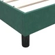 Box Spring легло с матрак от кадифе, тъмнозелено, 90x220 cm