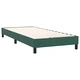 Box Spring легло с матрак от кадифе, тъмнозелено, 90x220 cm