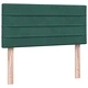 Box Spring легло с матрак от кадифе, тъмнозелено, 90x220 cm