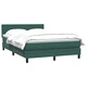 Боксспринг легло с матрак и топер, тъмнозелено кадифе, 140x210 см