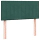 Box Spring легло с матрак от кадифе в тъмнозелено 90x220 cm