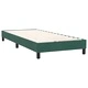 Box Spring легло с матрак от кадифе в тъмнозелено 80x210 cm
