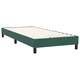 Луксозно Box Spring легло с матрак, 90x220 см, Тъмнозелено Кадифе