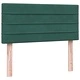 Box Spring легло с матрак от кадифе, тъмнозелено, 80x210 cm