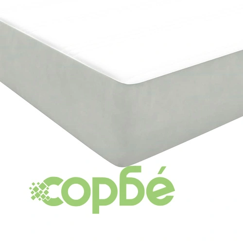 Боксспринг легло с матрак, 80x210 см, светлосиво кадифе ➤ топ цена ➤ sorbe.bg