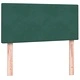 Луксозно Box Spring Легло с Матрак 80x210 cm - Тъмнозелено Кадифе