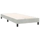 Боксспринг легло с матрак от кадифе, светлосиво, 80x220 см