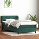 Box Spring Легло с Матрак 80x210 cm от Кадифе в Тъмнозелено