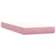 Box Spring легло с матраци Розово 180x210 cm Кадифе