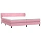 Луксозно Box Spring легло с матраци от кадифе, Розово, 180x210 см