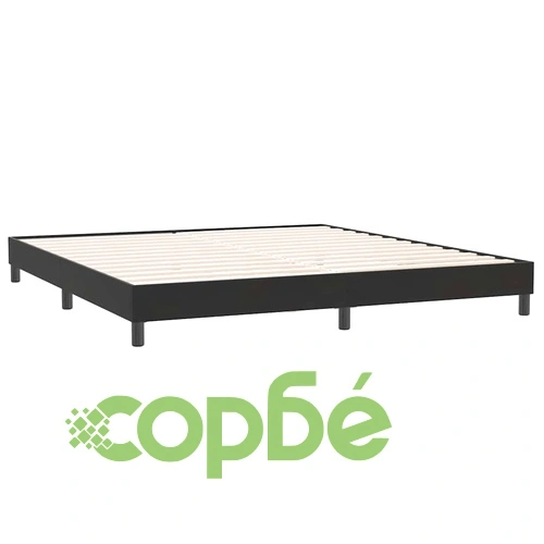 Луксозно Боксспринг Легло с Матраци от Кадифе, Черно, 180x220 см ➤ топ цена ➤ sorbe.bg