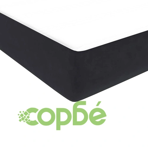 Луксозно Боксспринг Легло с Джобен Матрак, Черно Кадифе, 80x210 см ➤ топ цена ➤ sorbe.bg