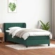Луксозно Box Spring легло с матрак от кадифе, тъмнозелено, 80x210 см