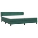 Луксозно Box Spring легло с матраци от кадифе - Тъмно зелено 200x210 cm