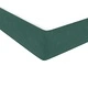 Луксозно Box Spring легло с матраци от кадифе - Тъмно зелено 200x210 cm