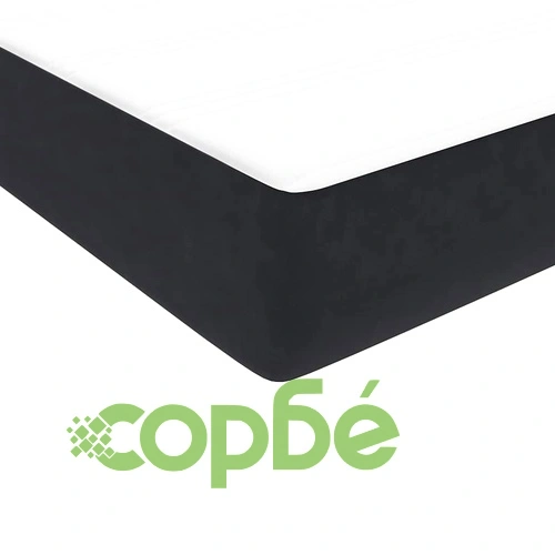 Луксозно Боксспринг Легло с Матрак от Кадифе, Черно, 90x210 см ➤ топ цена ➤ sorbe.bg