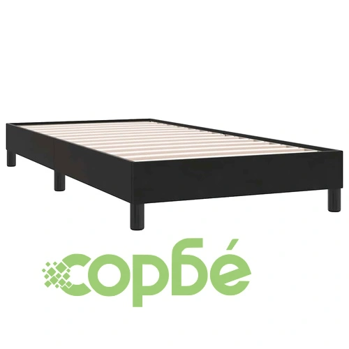 Луксозно Боксспринг Легло с Матрак, 90x210 см, Черно Кадифе ➤ топ цена ➤ sorbe.bg