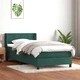 Луксозно Box Spring Легло с Покет Матрак 80x210 см - Тъмнозелено Кадифе