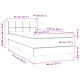 Луксозно Box Spring Легло с Покет Матрак 80x210 см - Тъмнозелено Кадифе