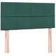 Луксозно Box Spring Легло с Покет Матрак 80x210 см - Тъмнозелено Кадифе