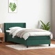 Луксозно Box Spring легло с матрак от кадифе, тъмнозелено, 80x210 cm