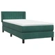 Луксозно Box Spring легло с матрак от кадифе, тъмнозелено, 80x210 cm