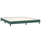 Боксспринг легло с матрак от кадифе 200x220 см, тъмнозелено