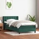 Луксозно Box Spring легло с матрак, 80x210 см, Тъмнозелено кадифе