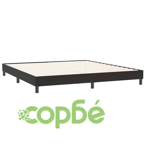 Луксозно Боксспринг Легло с Матрак от Кадифе, Черно, 180x220 см ➤ топ цена ➤ sorbe.bg