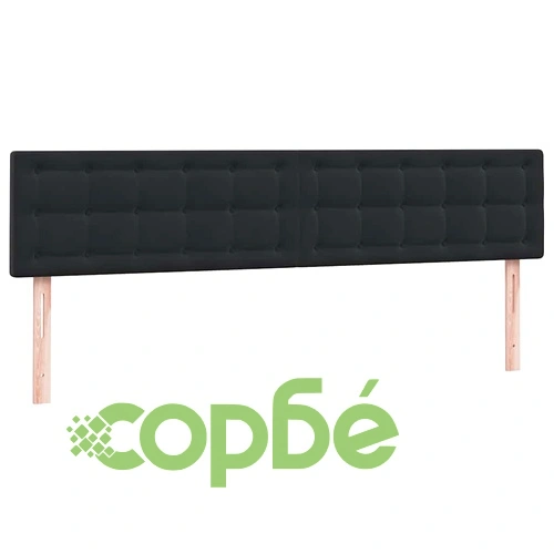 Луксозно Боксспринг Легло с Матрак от Кадифе, Черно, 180x220 см ➤ топ цена ➤ sorbe.bg