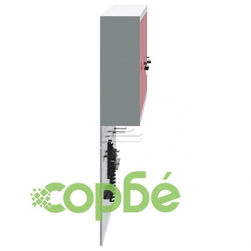 Комплект шкаф с инструменти и стенен панел от 5 части, червен метален ➤ топ цена ➤ sorbe.bg