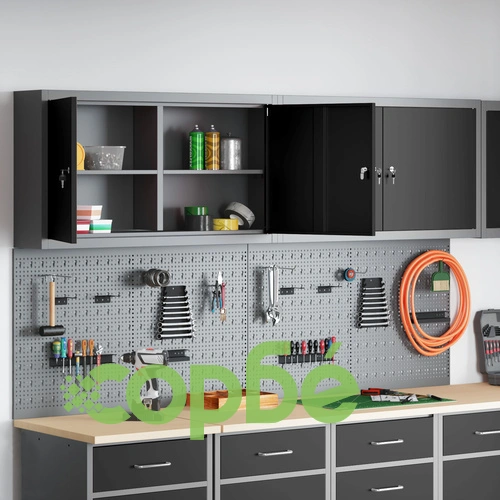 Комплект за монтаж на инструменти с 6 части и метална дъска за закрепване, черен ➤ топ цена ➤ sorbe.bg