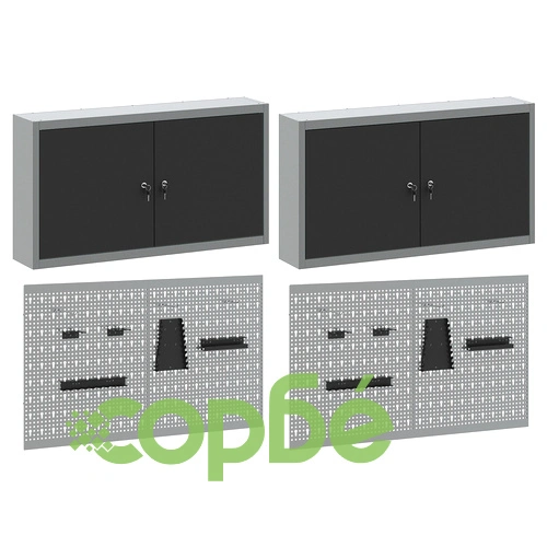 Комплект за монтаж на инструменти с 6 части и метална дъска за закрепване, черен ➤ топ цена ➤ sorbe.bg