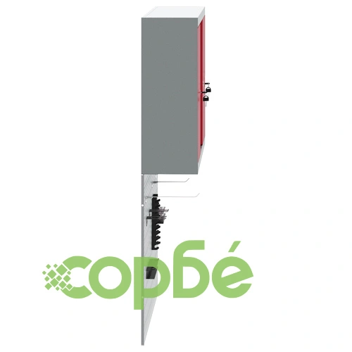 Комплект от 3 части с метален инструментален шкаф и стенна дъска за инструменти, червен ➤ топ цена ➤ sorbe.bg