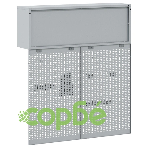 3-частен комплект метални стенни панели за инструменти - Черен, 20 кг капацитет ➤ топ цена ➤ sorbe.bg