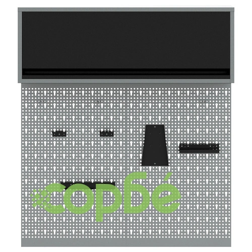 3-частен комплект метални стенни панели за инструменти - Черен, 20 кг капацитет ➤ топ цена ➤ sorbe.bg