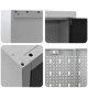 12-Частен Комплект Работен Шкаф с Пегборд - Черен MDF и Метал 255x55x220 см