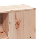 Дървено легло от масив бор с етажерка за книги, 120x190 см, без матрак